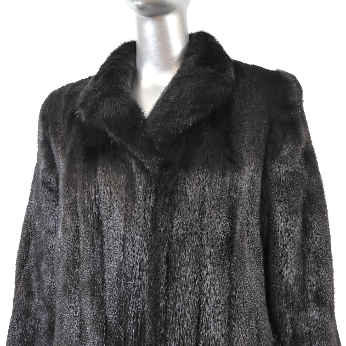 Black Mink Coat- Size S