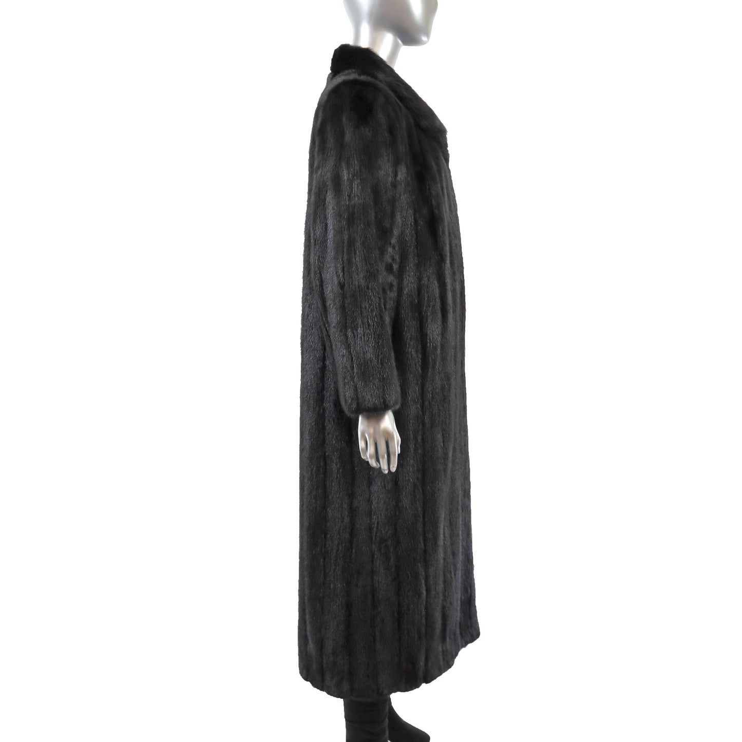 Black Mink Coat- Size S