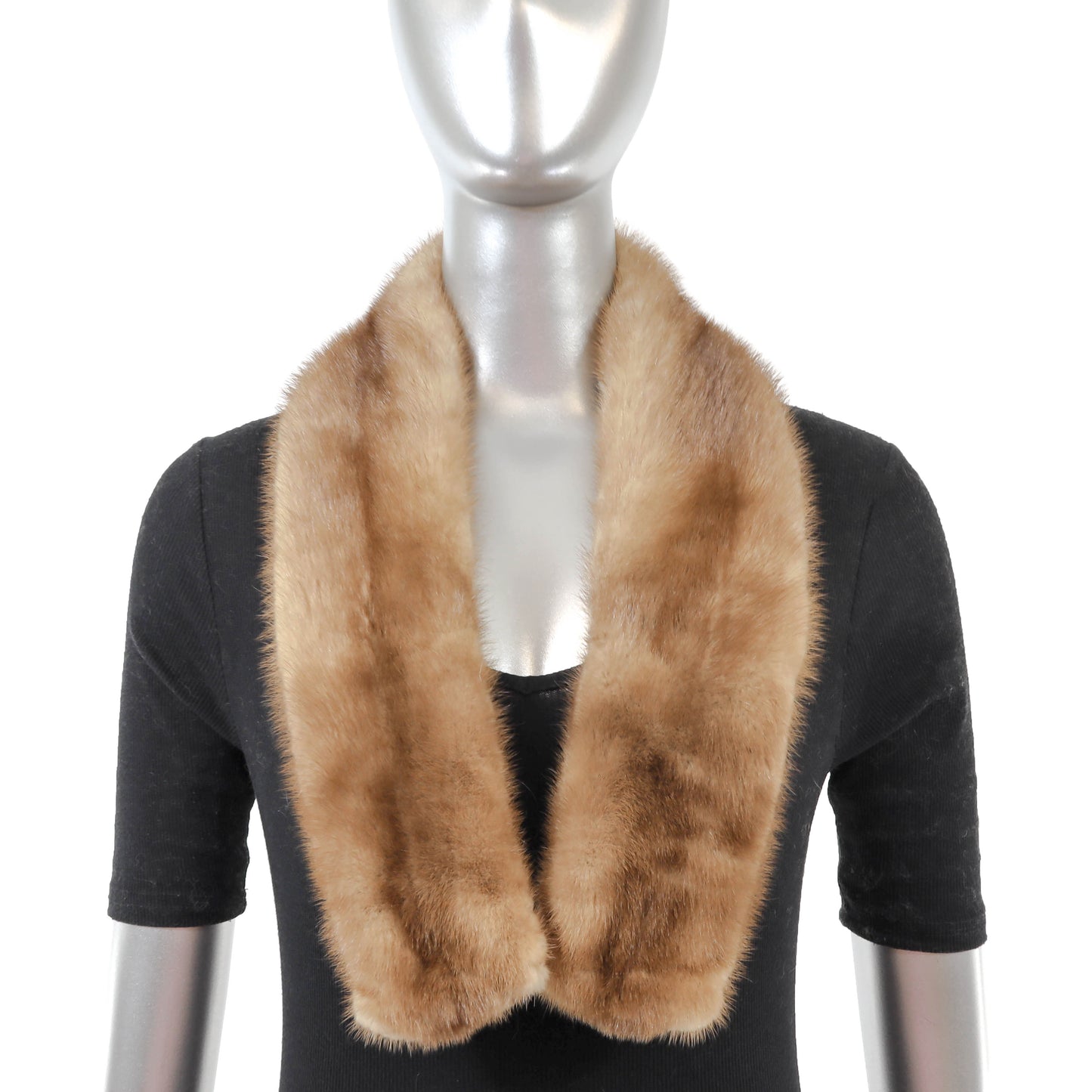 Light Brown Mink Collar- Size Free