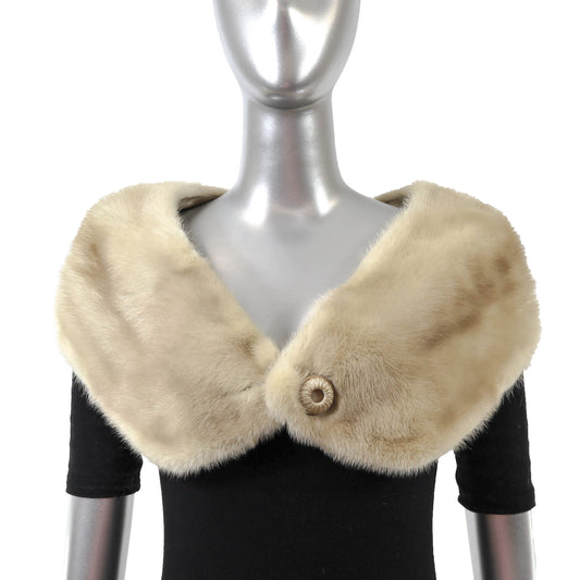 Beige Mink Collar- Size Free
