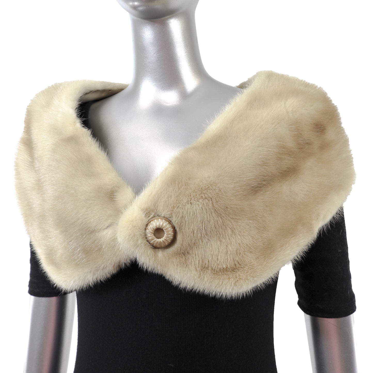 Beige Mink Collar- Size Free
