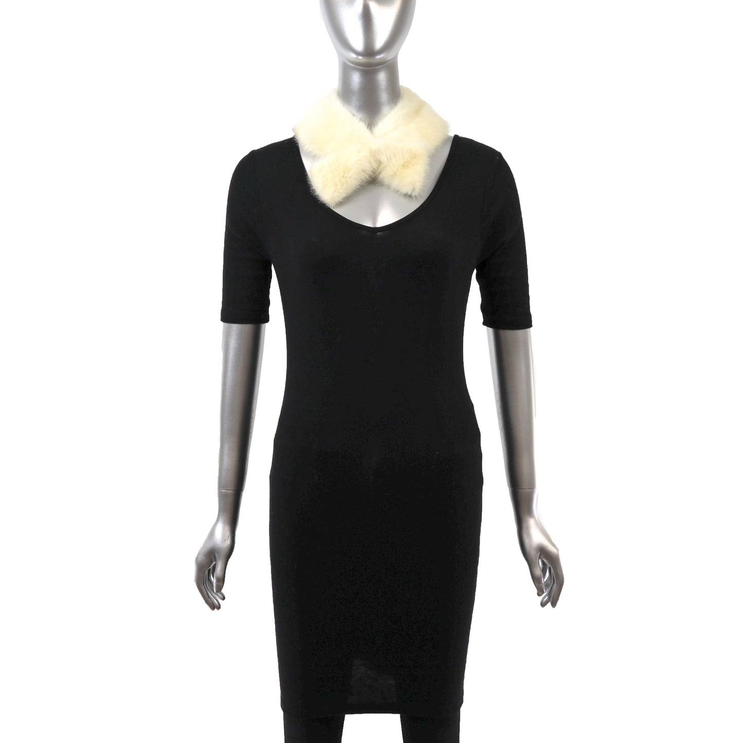 White Mink Collar- Size Free