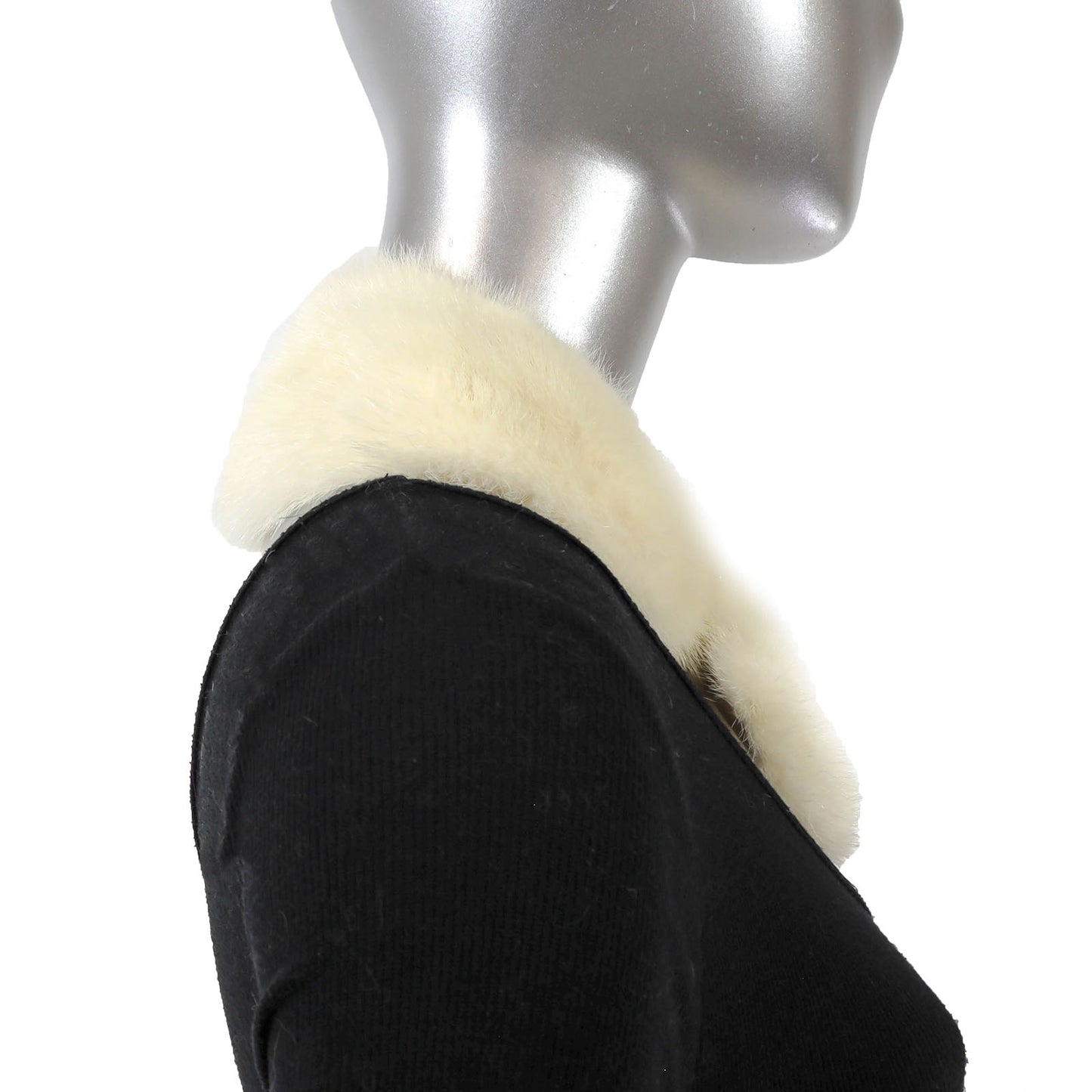 White Mink Collar- Size Free