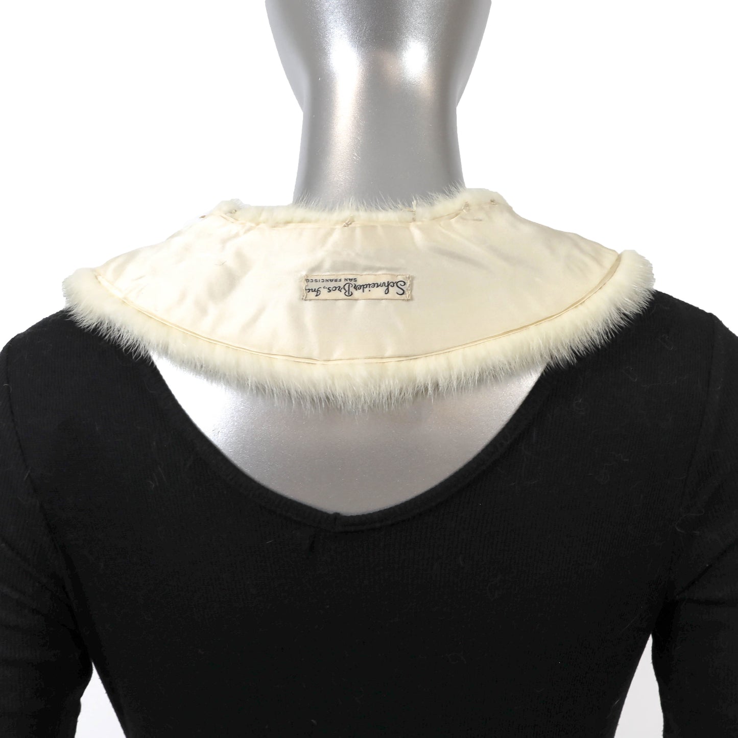 White Mink Collar- Size Free