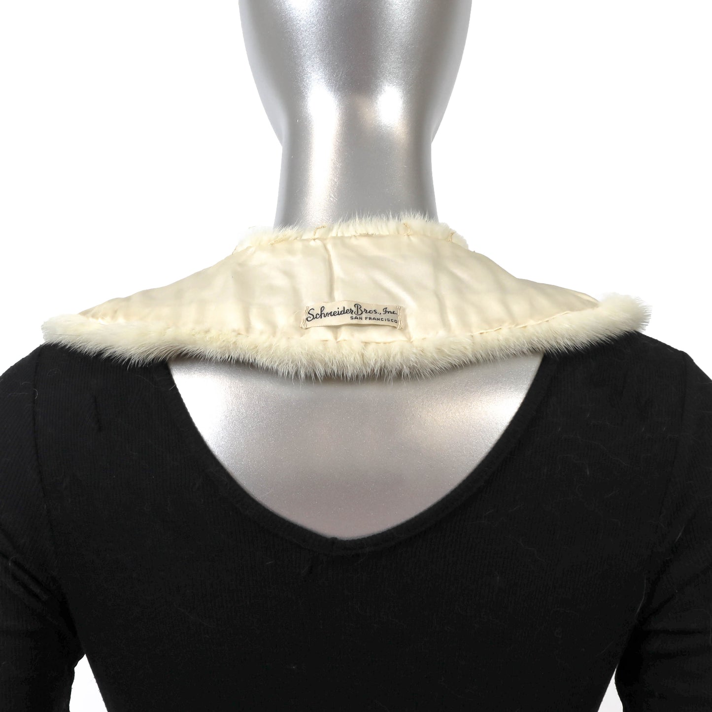 White Mink Collar- Size Free