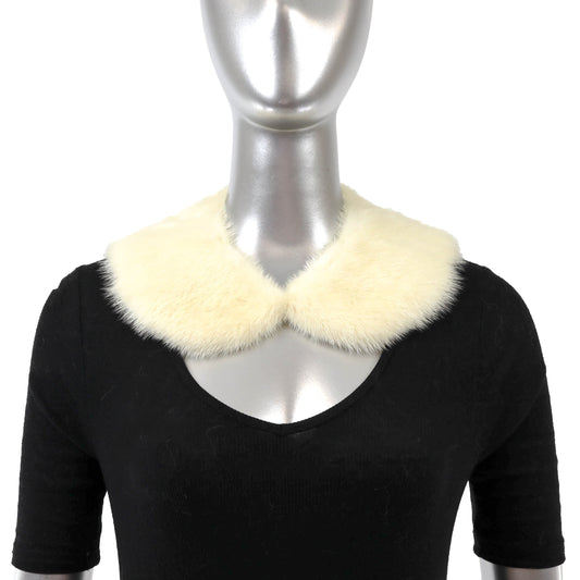 White Mink Collar- Size Free