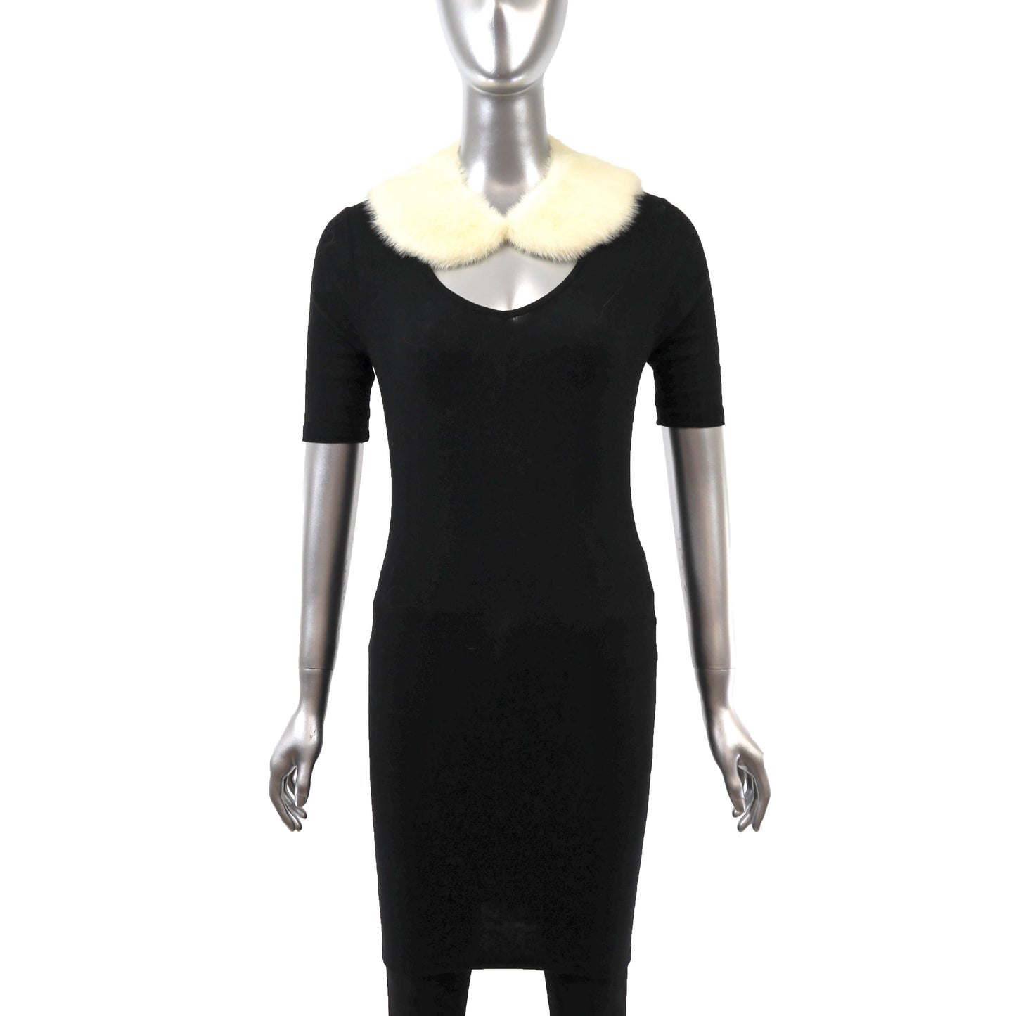 White Mink Collar- Size Free