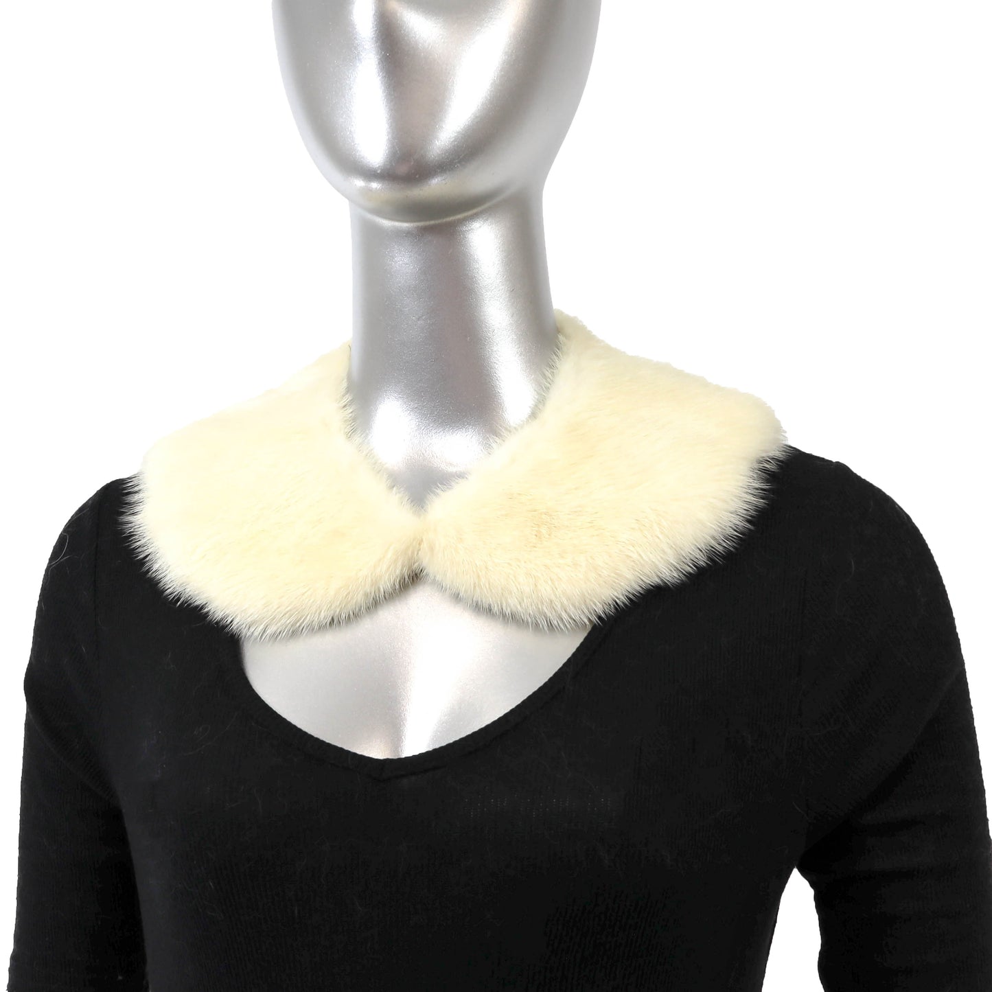 White Mink Collar- Size Free
