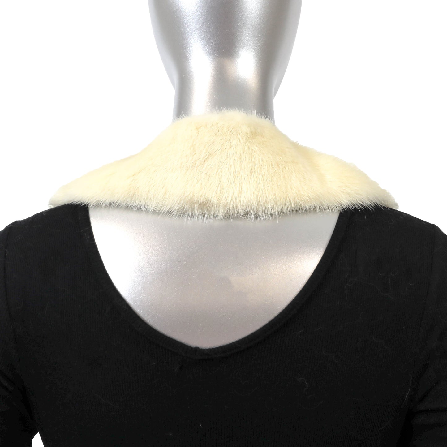 White Mink Collar- Size Free