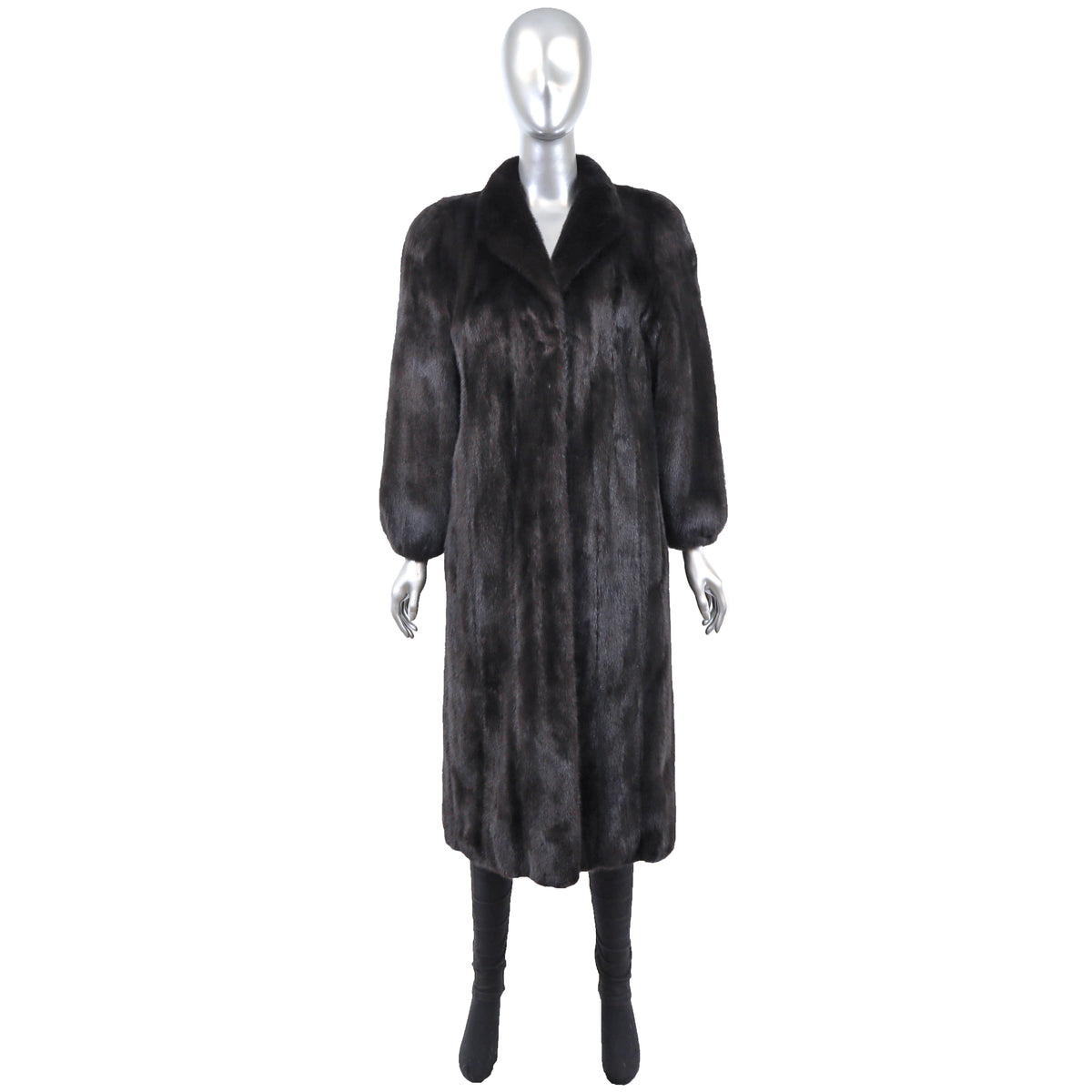 Black Mink Coat- Size M