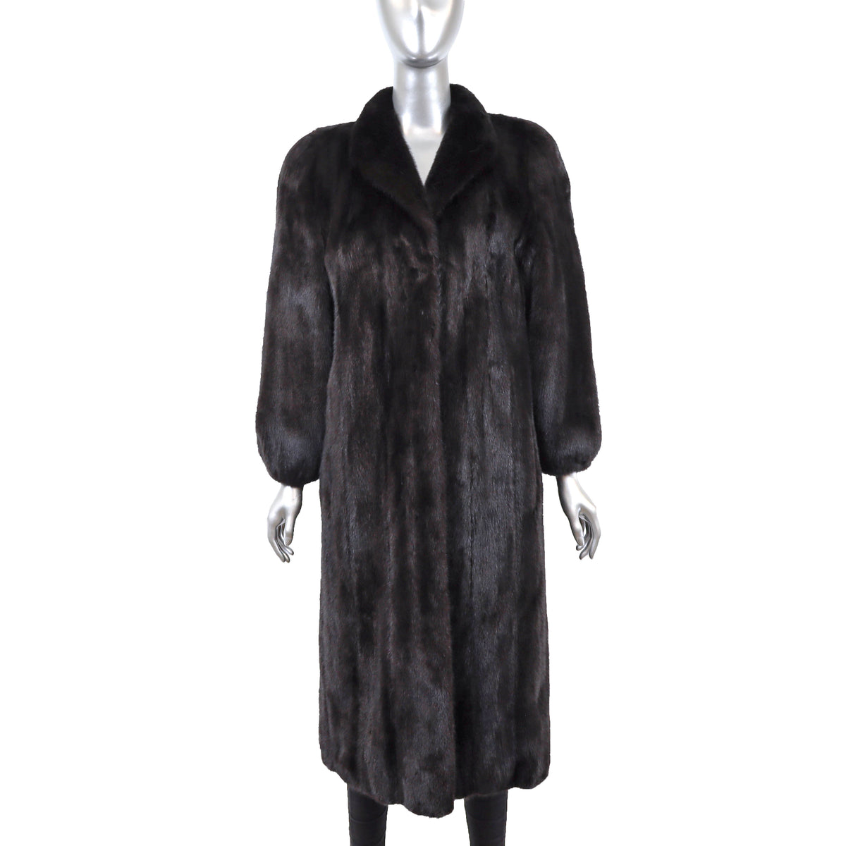 Black Mink Coat- Size M