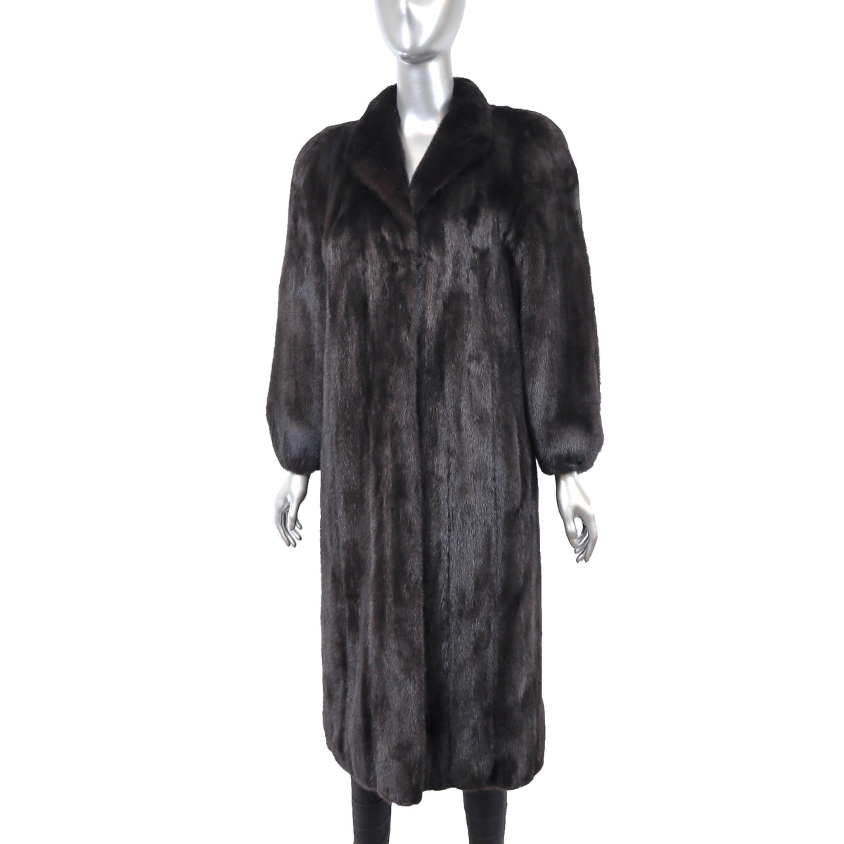 Black Mink Coat- Size M