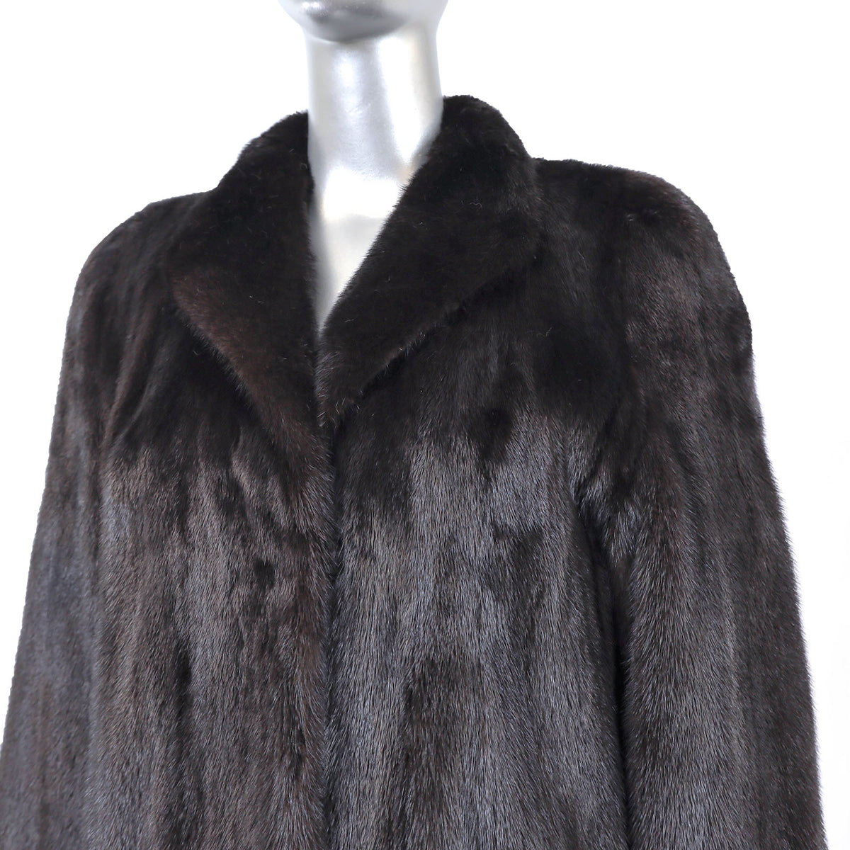 Black Mink Coat- Size M