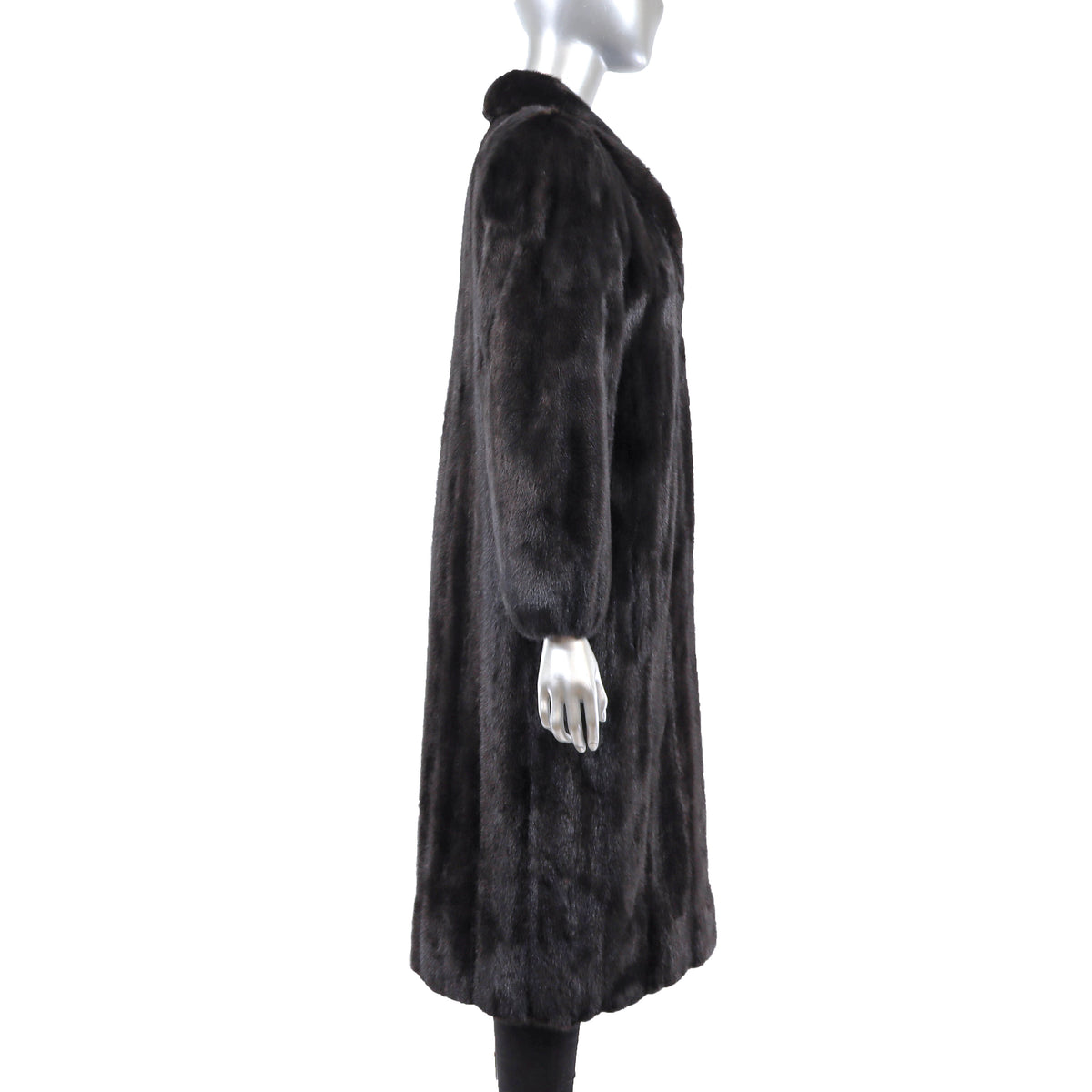 Black Mink Coat- Size M
