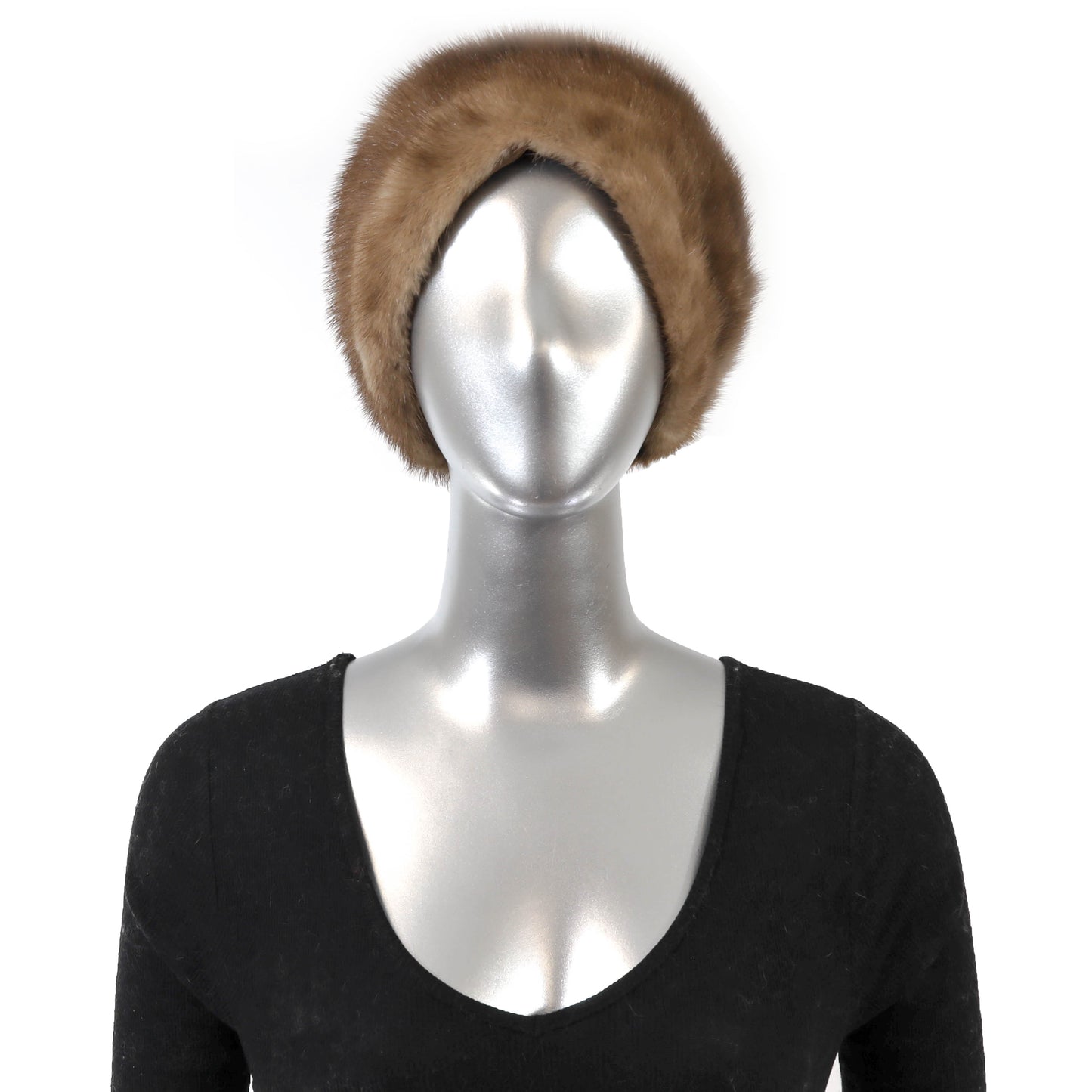 Light Brown Mink Hat- Size Free