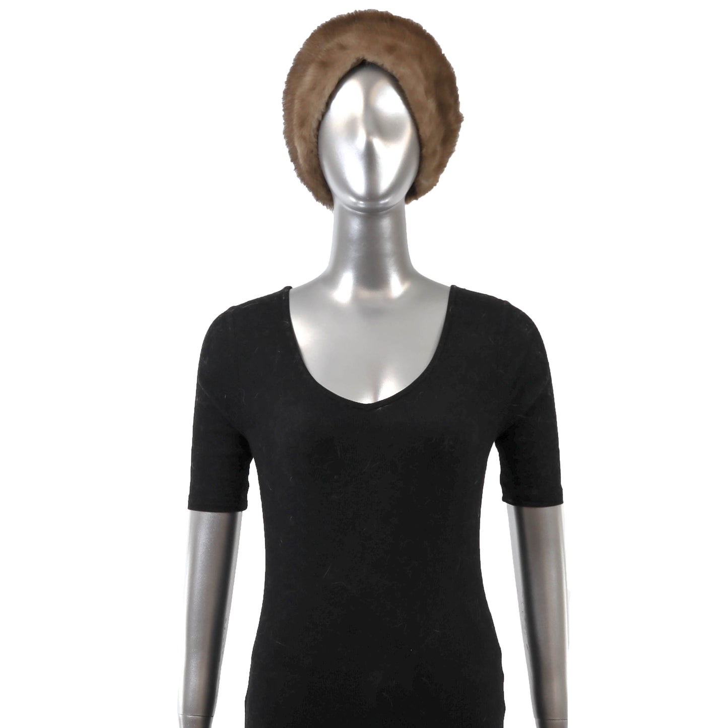 Light Brown Mink Hat- Size Free
