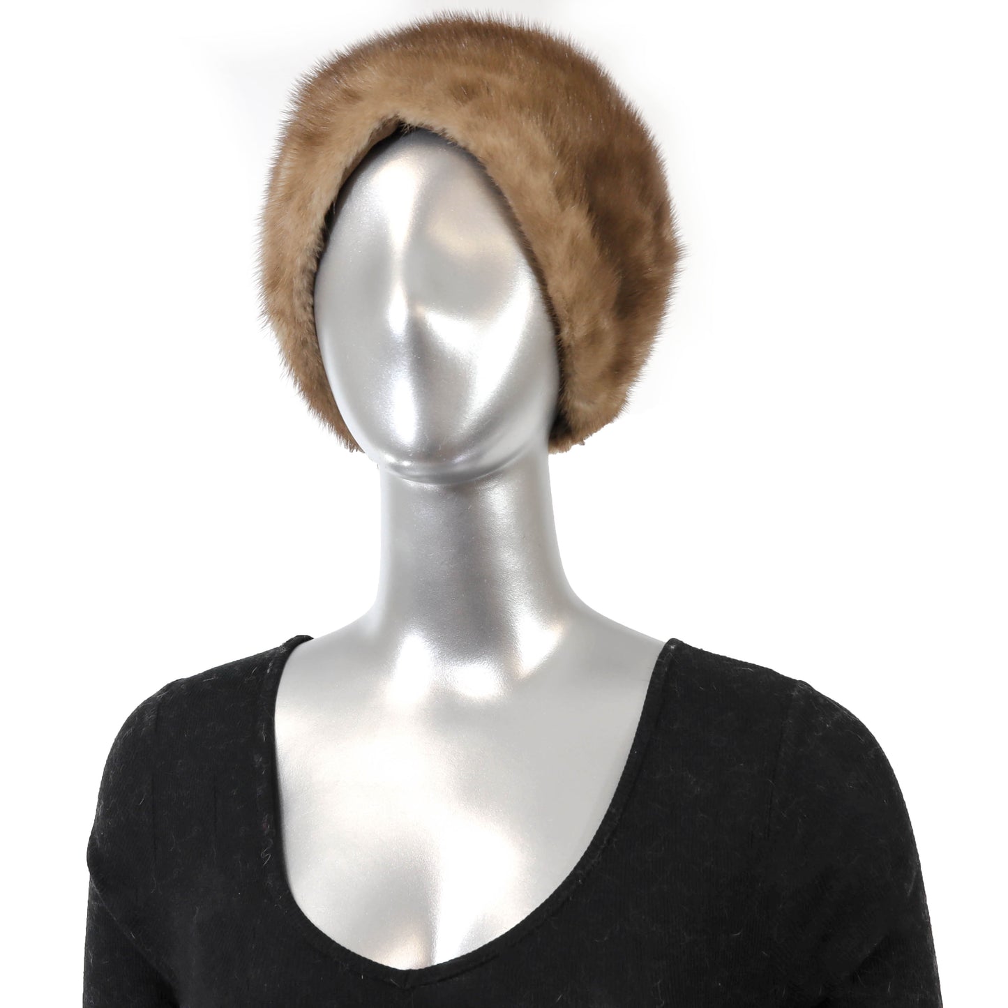Light Brown Mink Hat- Size Free