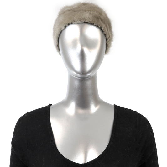 Grey Mink Hat- Size Free