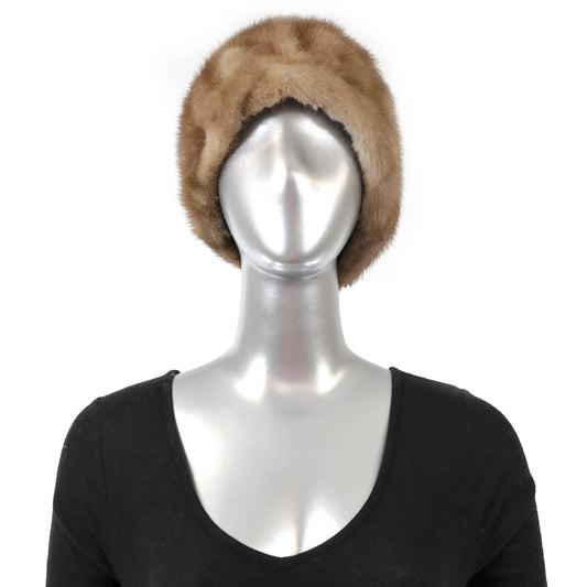 Light Brown Mink Hat- Size Free