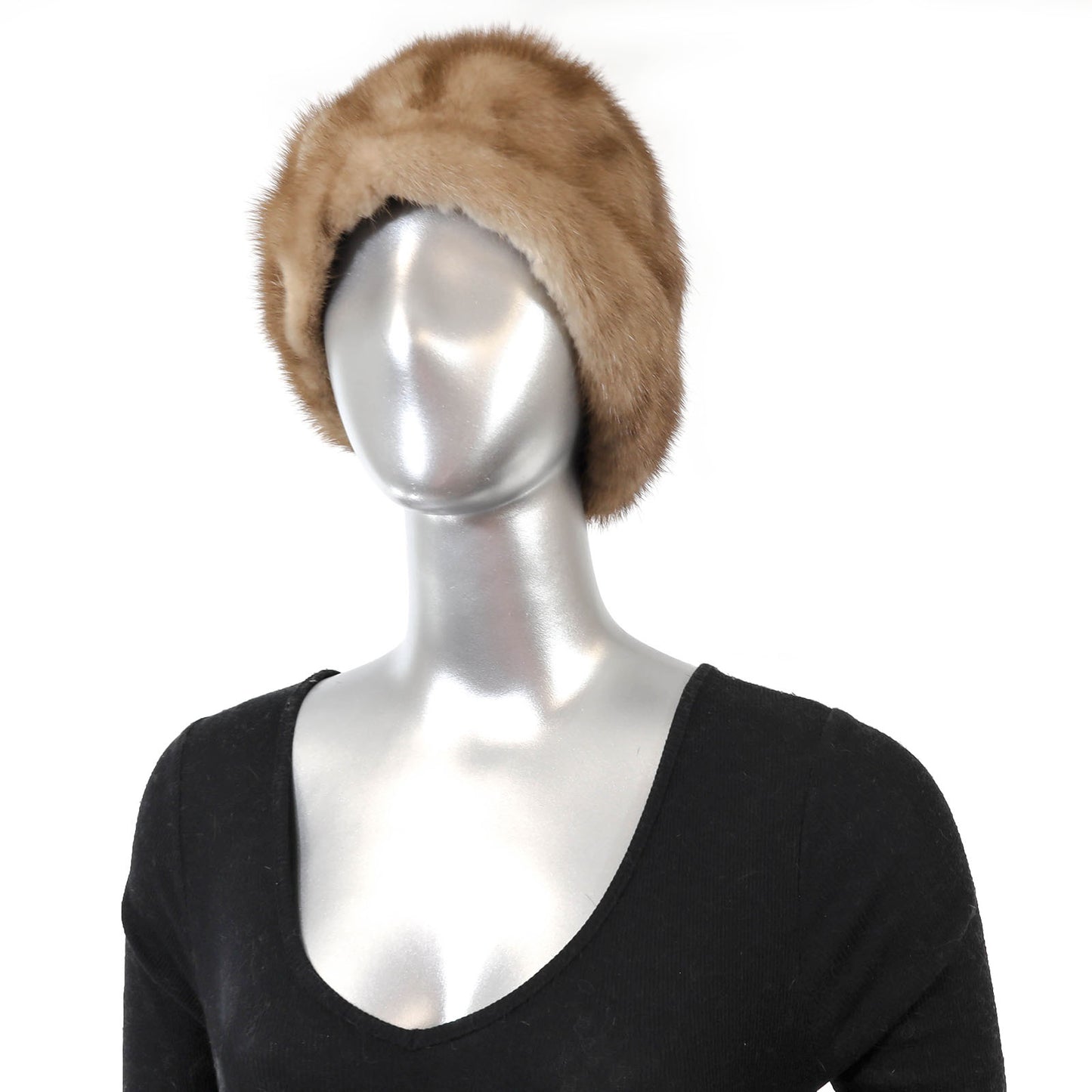 Light Brown Mink Hat- Size Free