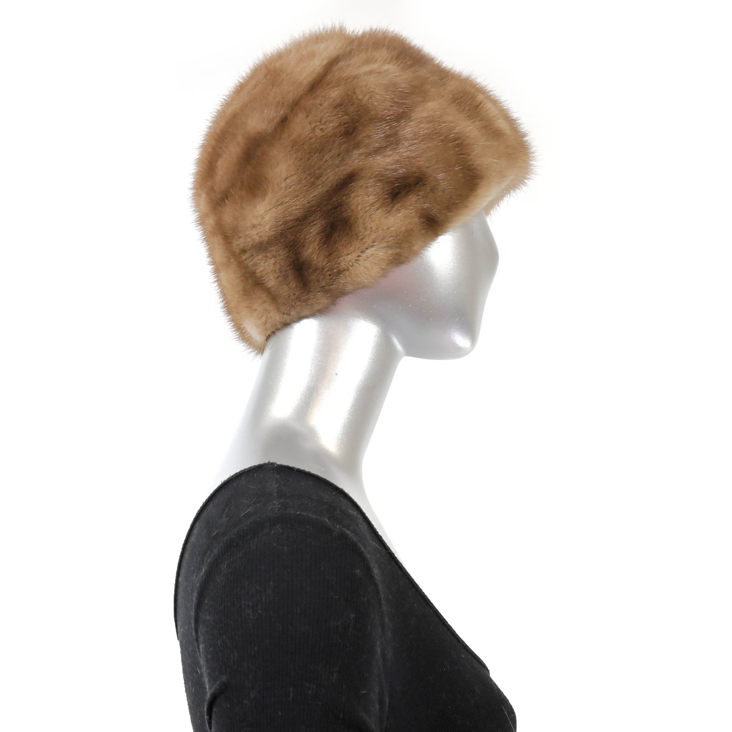 Light Brown Mink Hat- Size Free