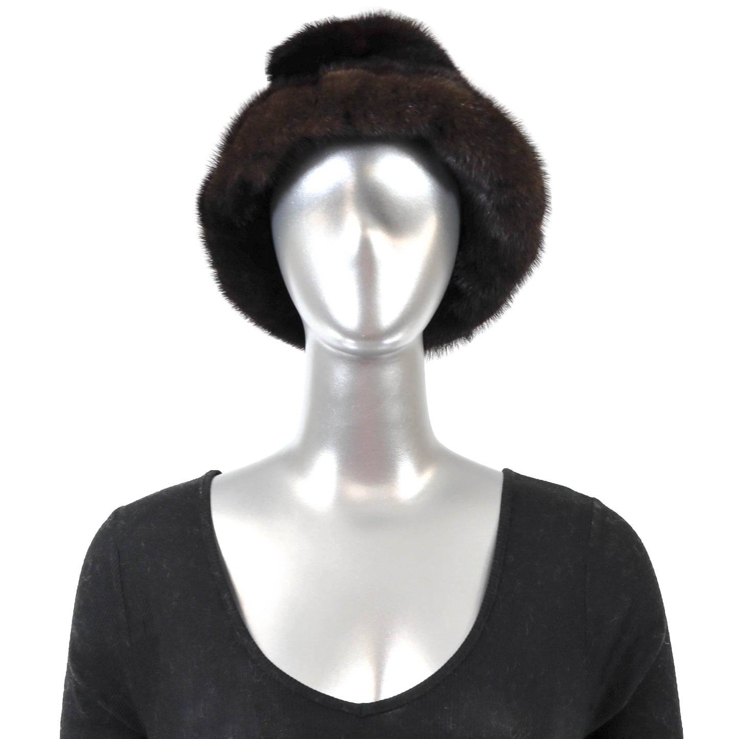 Brown Mink Hat- Size Free