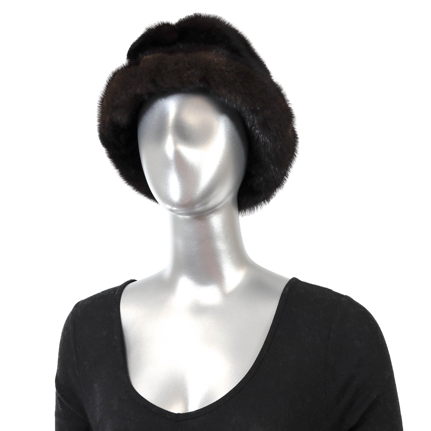 Brown Mink Hat- Size Free