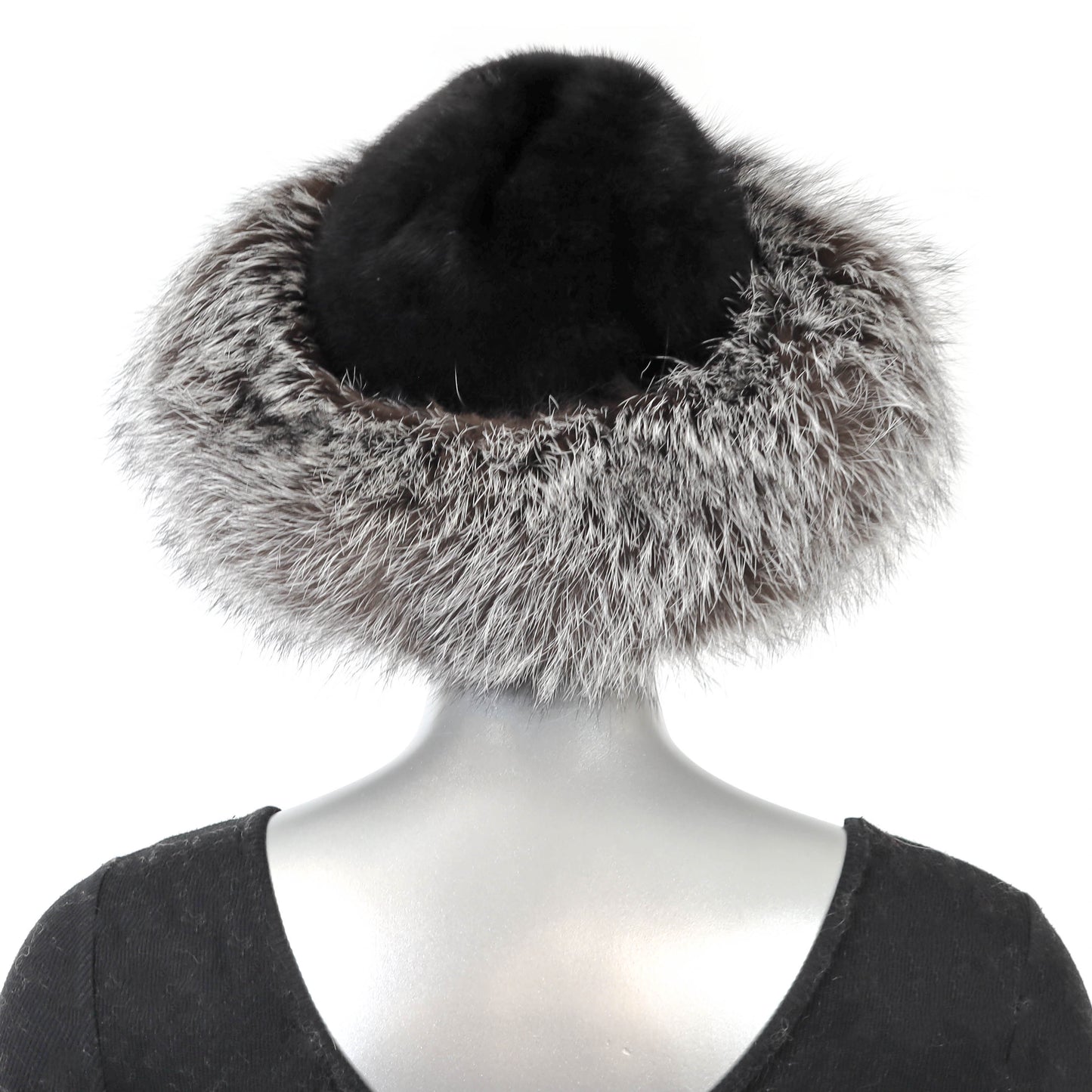 Mink and Silver Fox Hat- Size Free