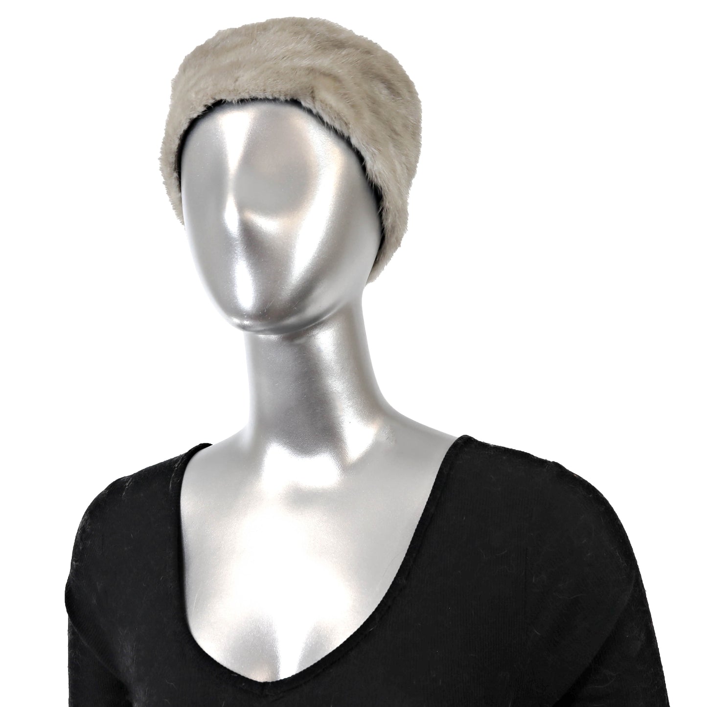 Grey Mink Hat- Size Free