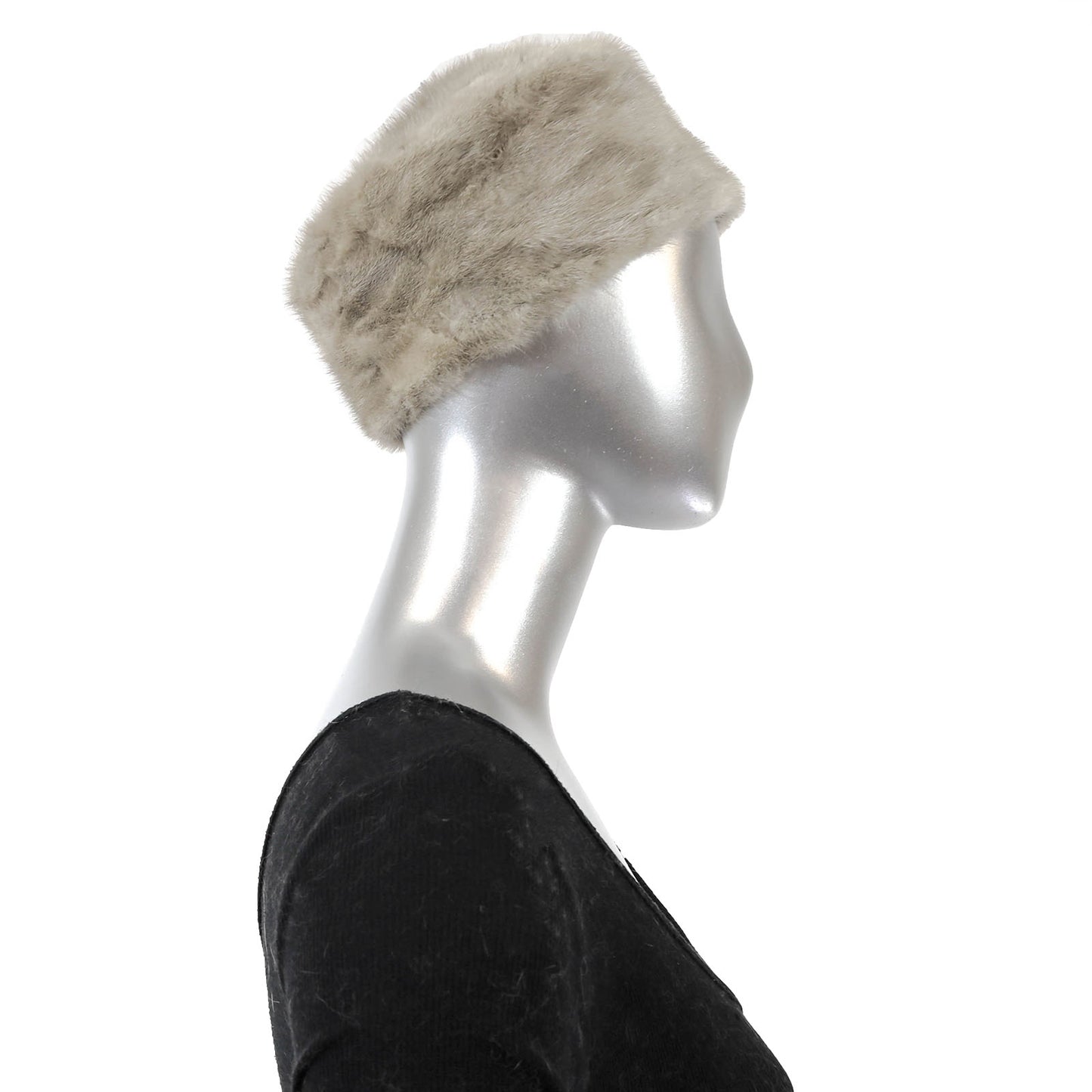 Grey Mink Hat- Size Free