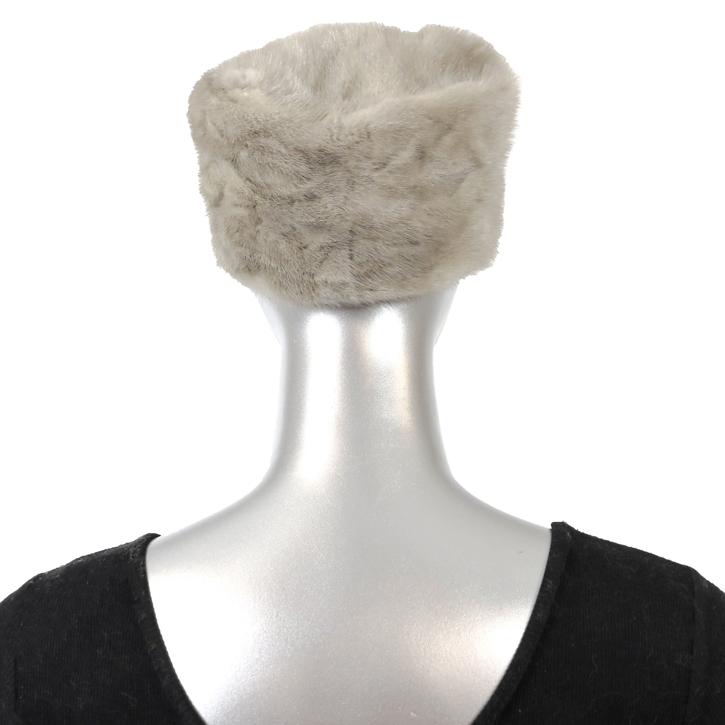 Grey Mink Hat- Size Free
