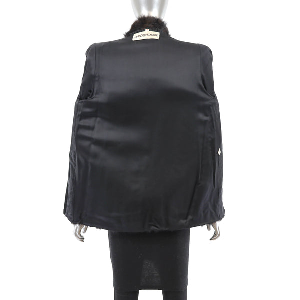 Mahogany Mink Corded Jacket- Size M