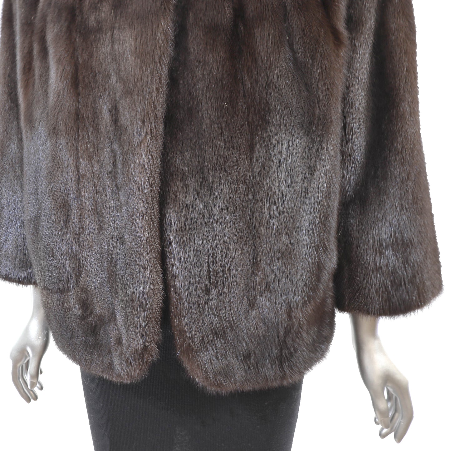 Brown Mink Jacket- Size L