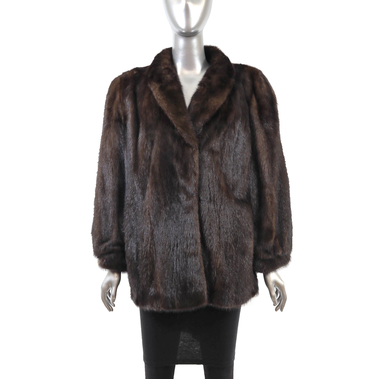 Brown Mink Jacket- Size L