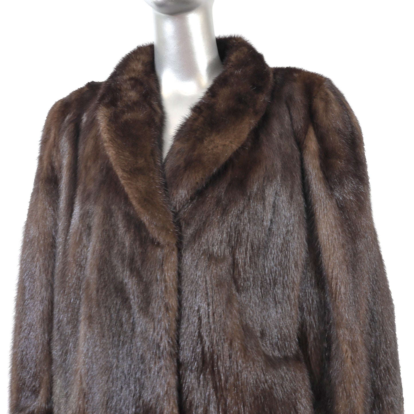 Brown Mink Jacket- Size L