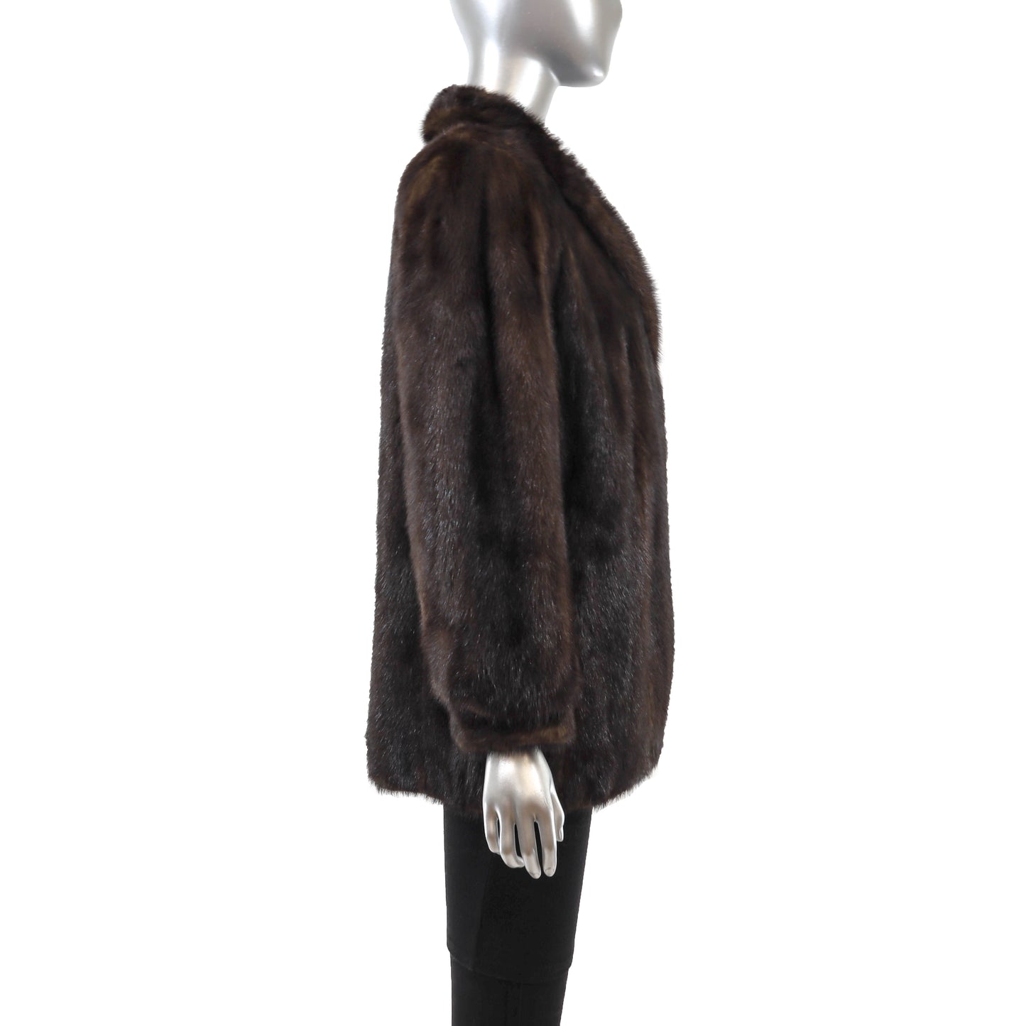 Brown Mink Jacket- Size L