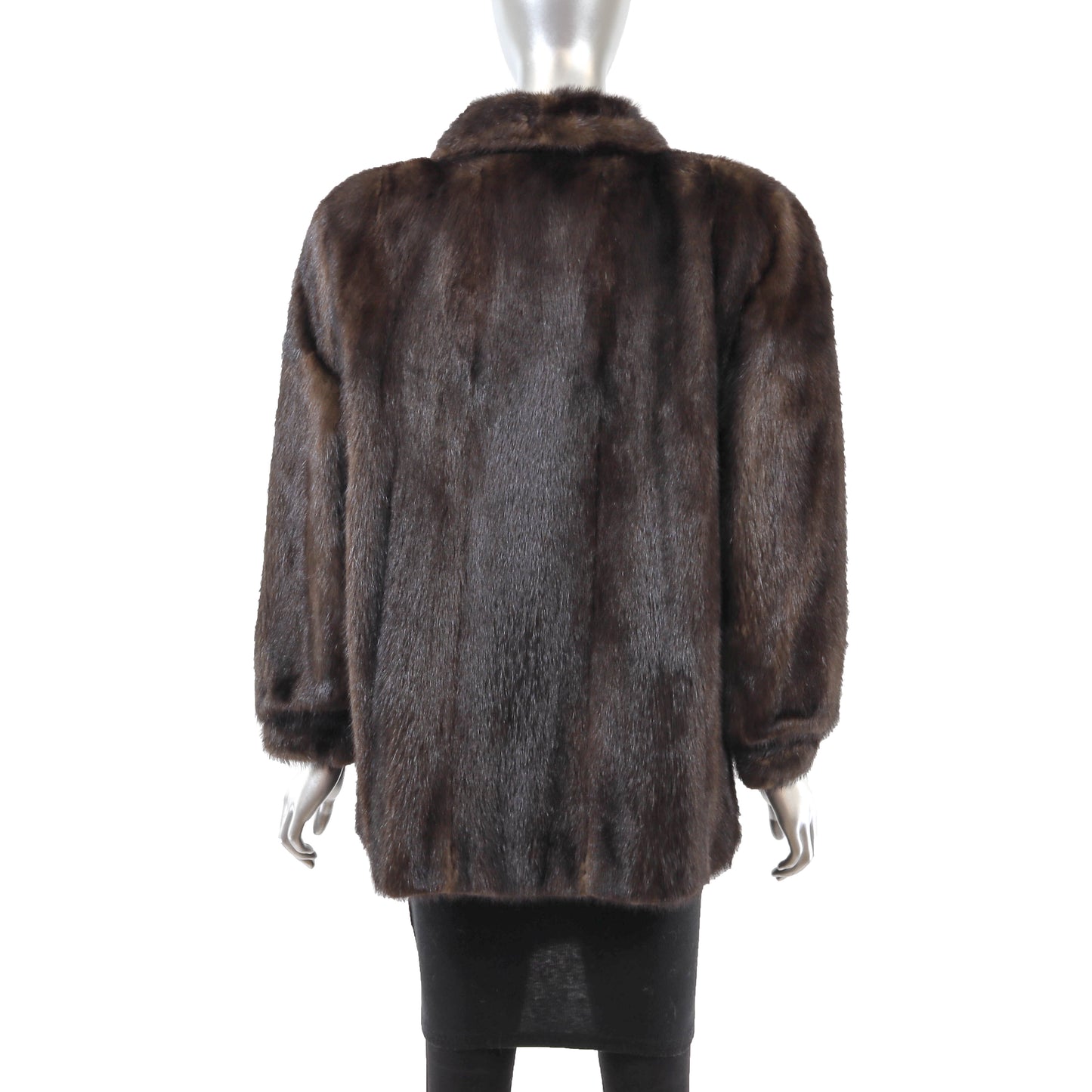 Brown Mink Jacket- Size L