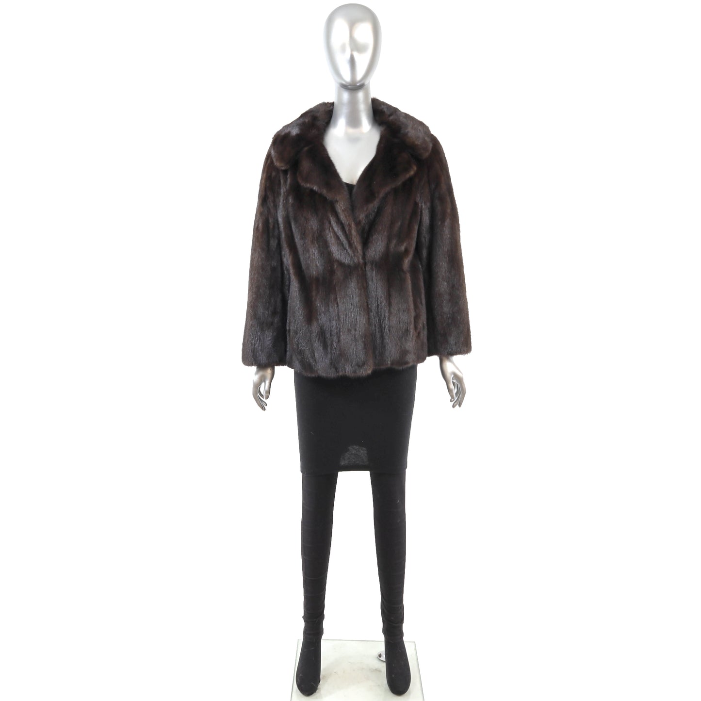 Brown Mink Jacket- Size M