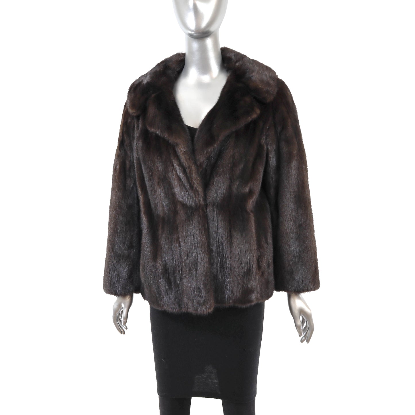 Brown Mink Jacket- Size M