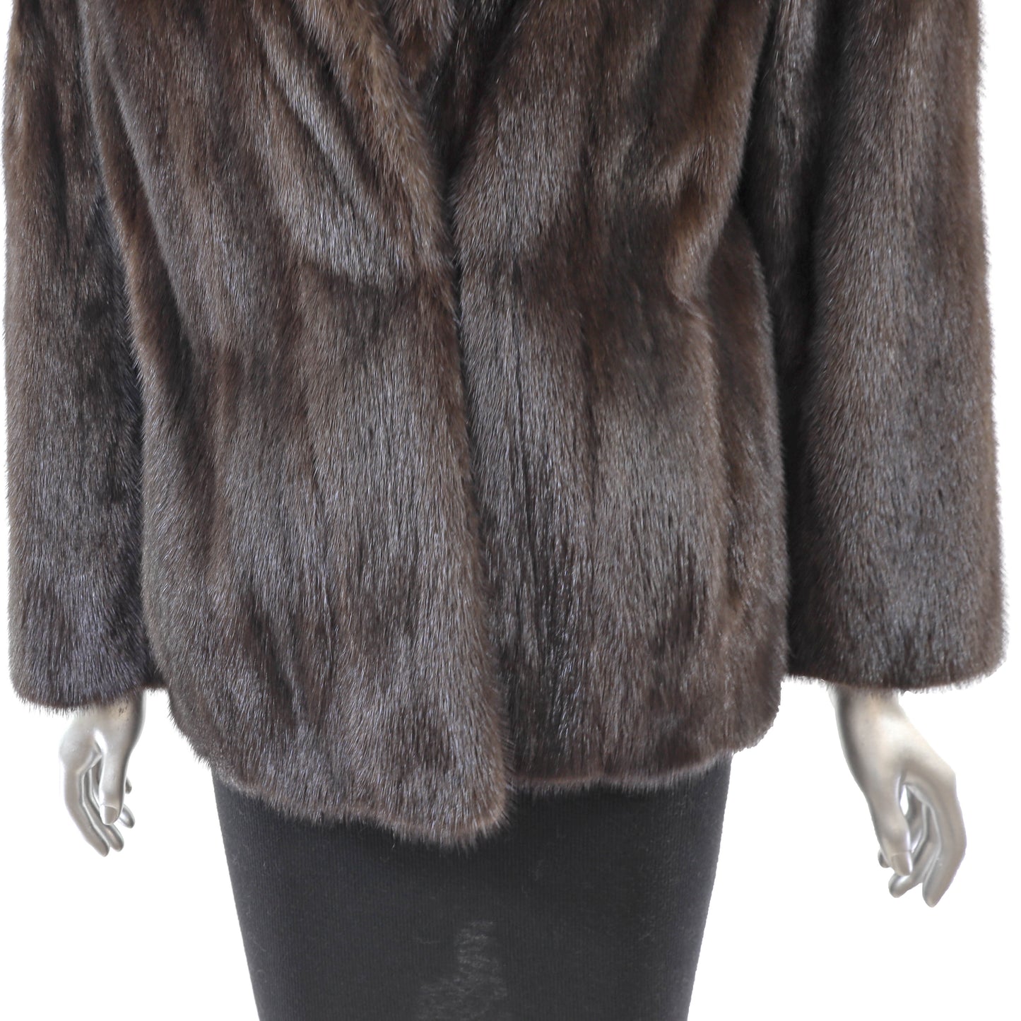 Brown Mink Jacket- Size M