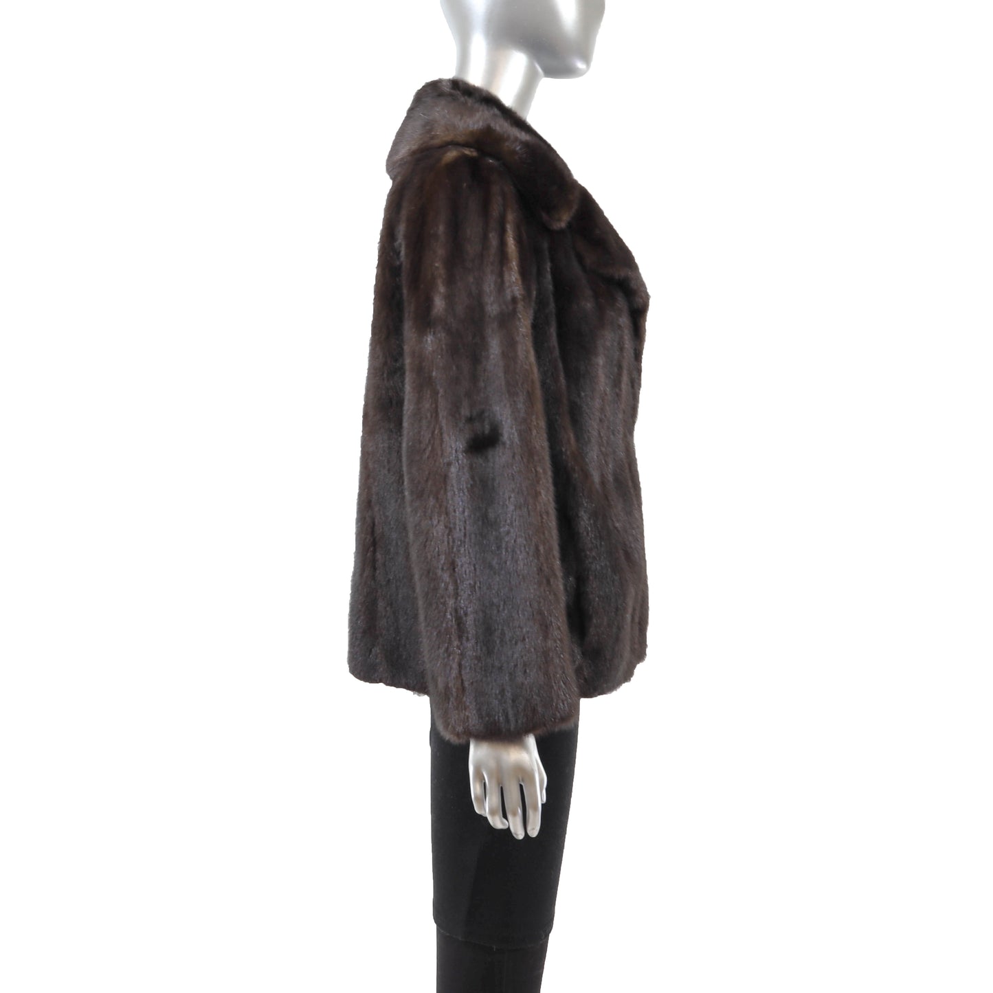 Brown Mink Jacket- Size M