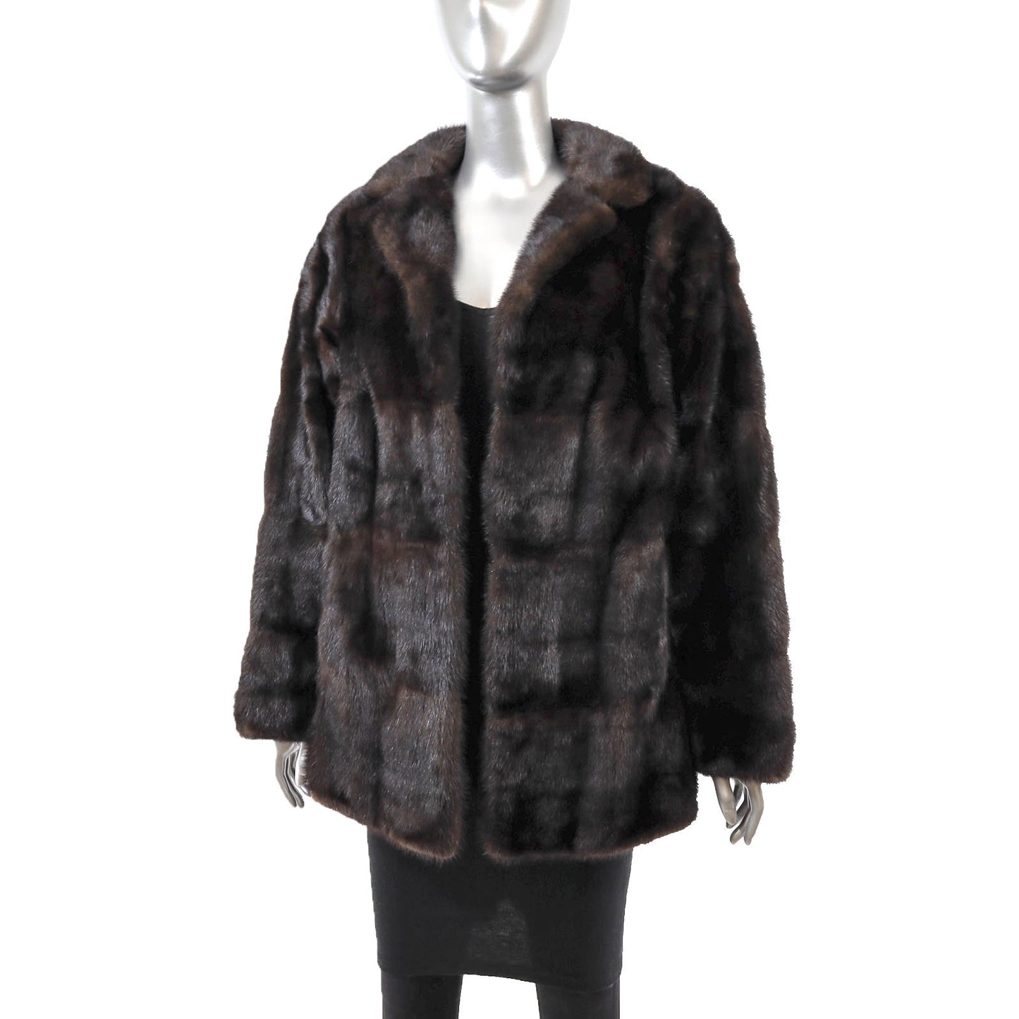 Brown Mink Jacket- Size M