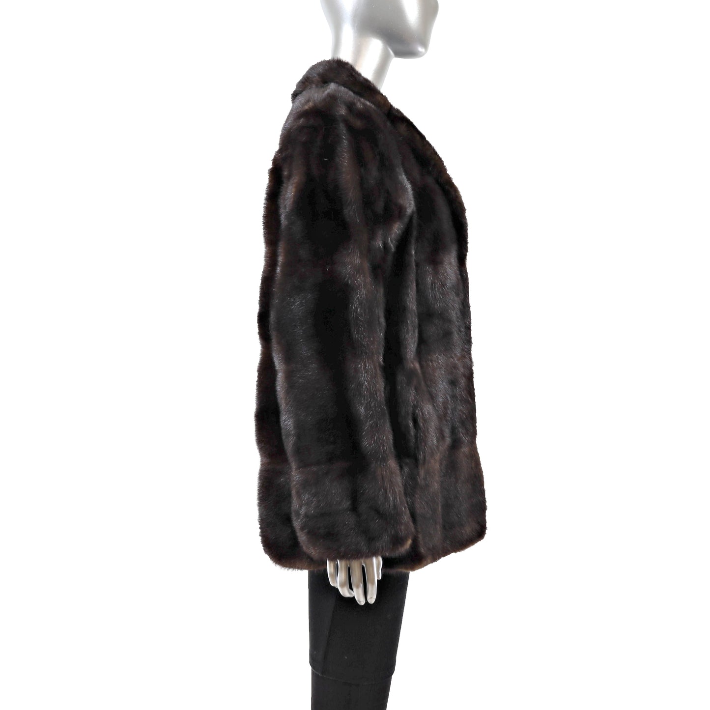 Brown Mink Jacket- Size M