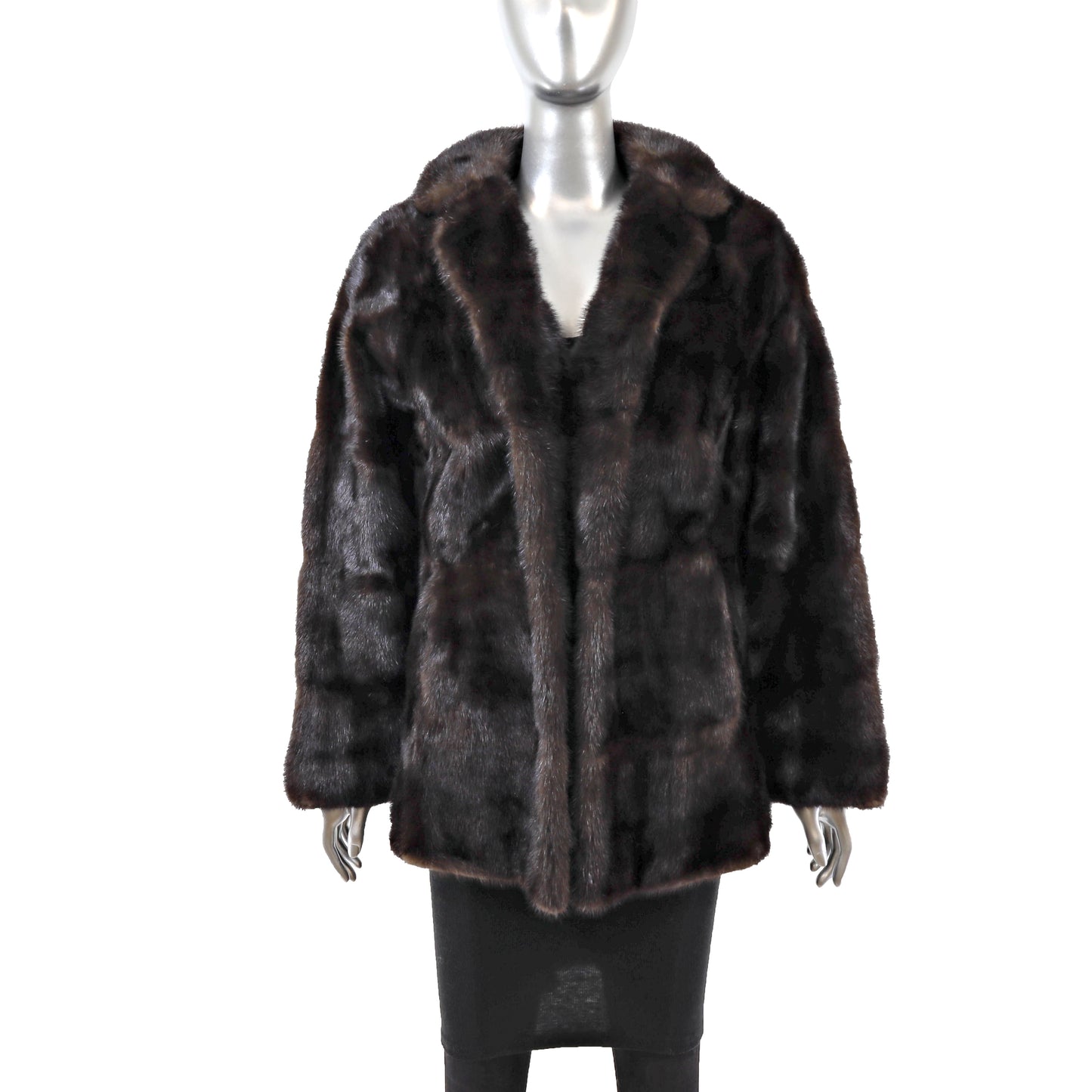 Brown Mink Jacket- Size M