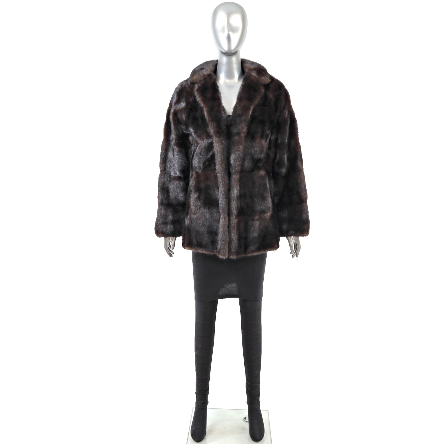 Brown Mink Jacket- Size M