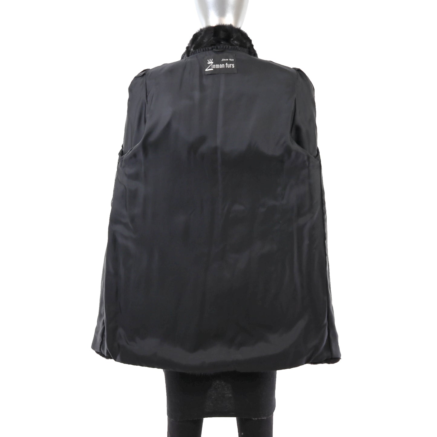 Black Mink Jacket- Size S