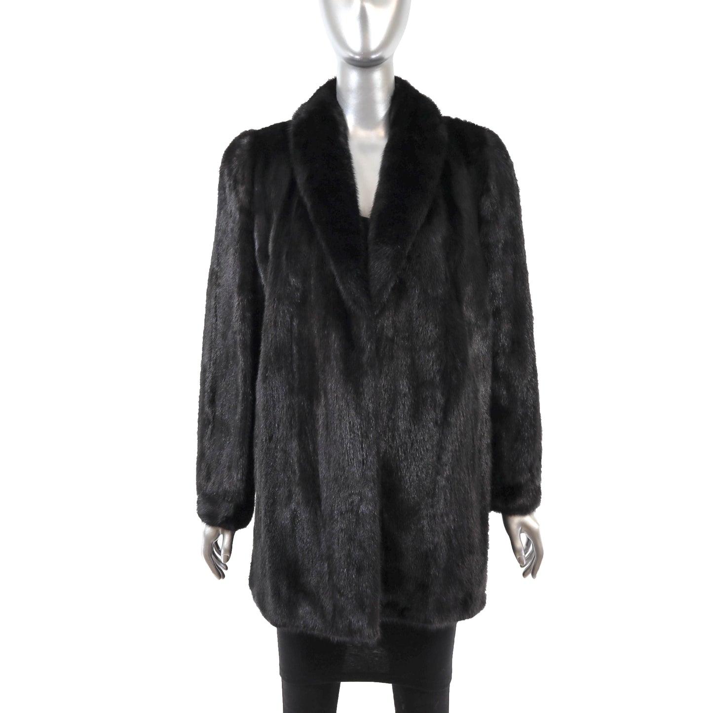 Black Mink Jacket- Size S