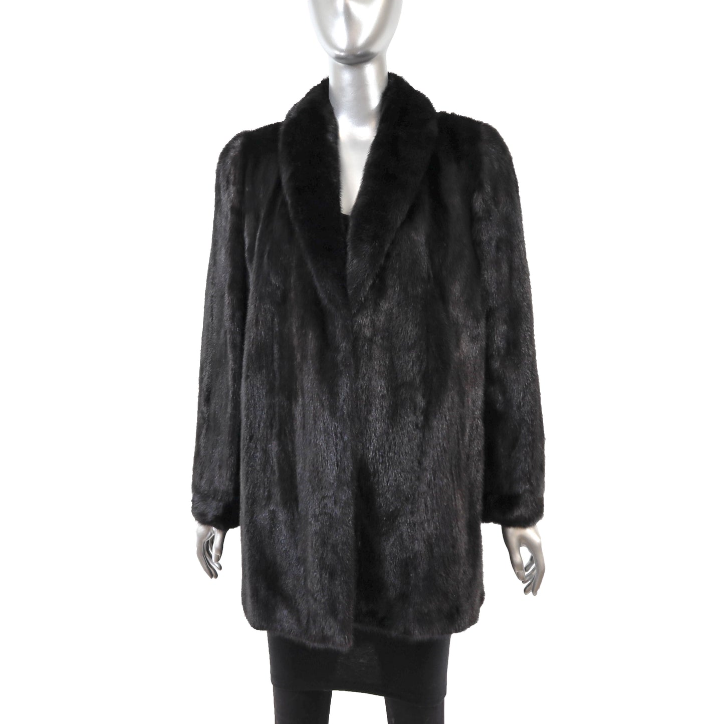 Black Mink Jacket- Size S