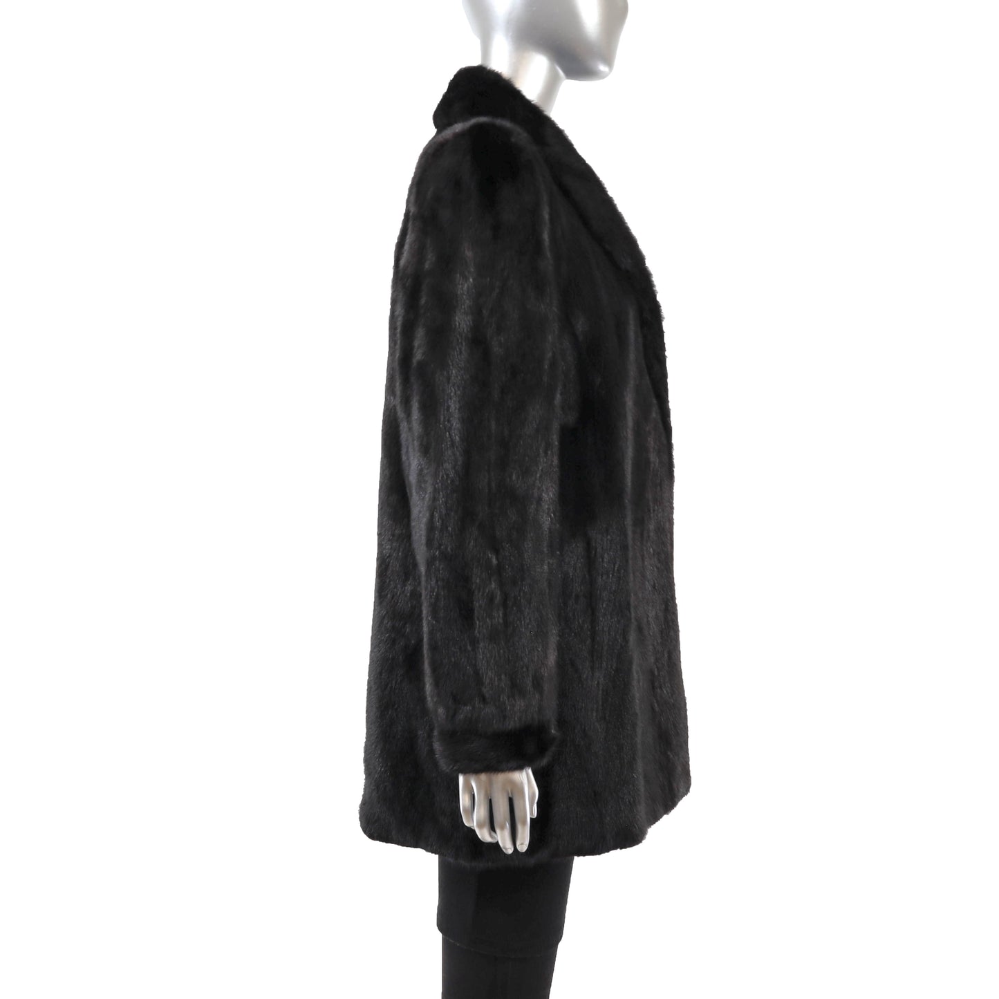Black Mink Jacket- Size S