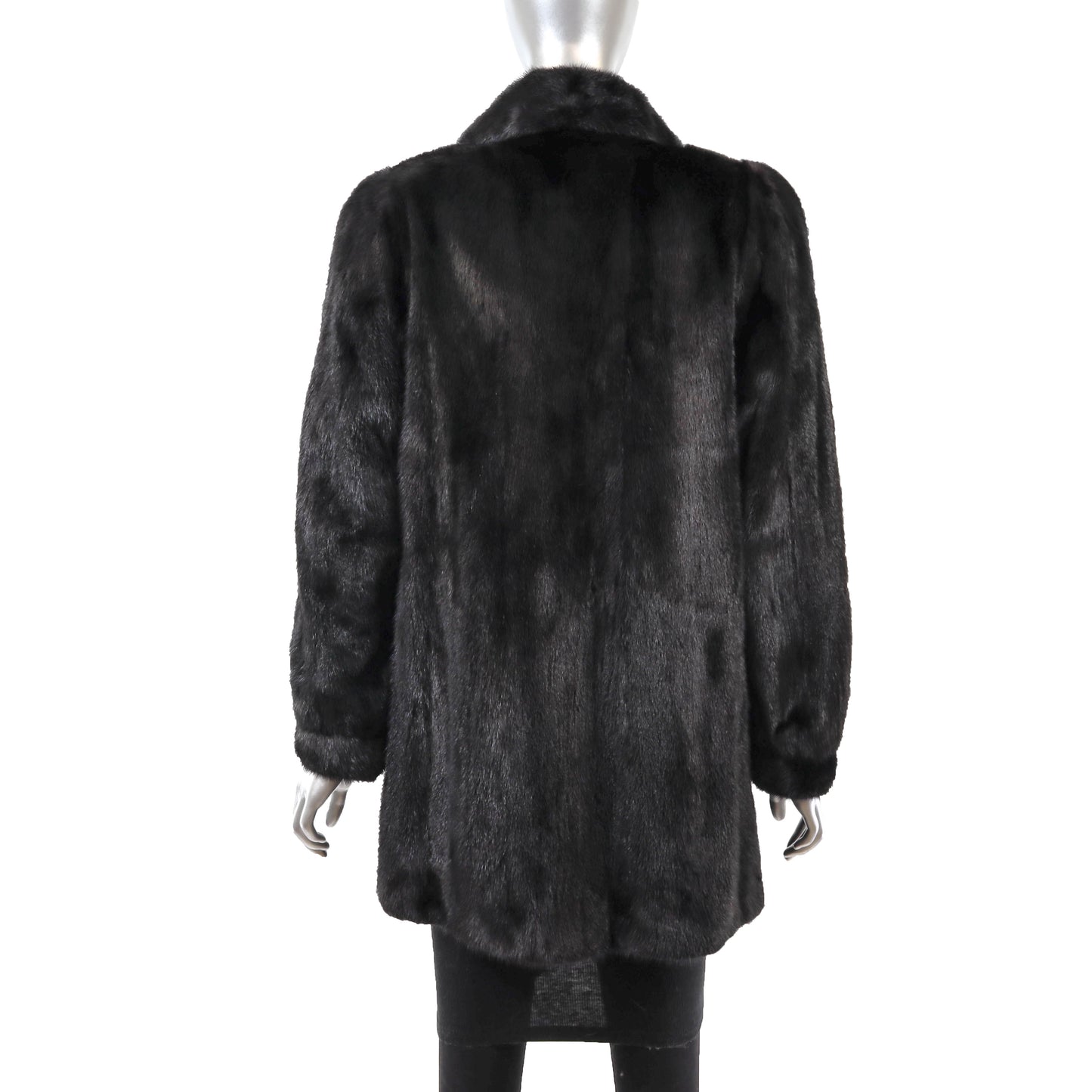 Black Mink Jacket- Size S